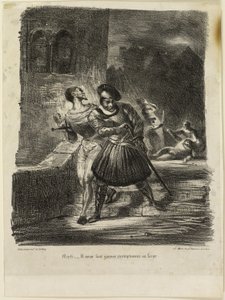 Mefistòfeles i Faust fugint després del Duelfinnish tekijältä Eugène Delacroix