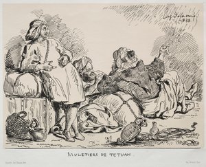 Tetuanin muleteerit tekijältä Eugène Delacroix