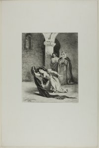 Ofelian laulu tekijältä Eugène Delacroix