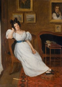 Madame Simonin muotokuva, 1850. tekijältä Eugène Delacroix