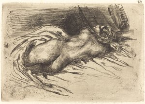 Tutkimus naisesta, takaa katsottuna Tutkimus naisesta takaa katsottuna, 1833. tekijältä Eugène Delacroix
