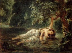 Ophelian kuolema, 1853.