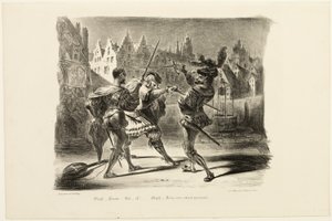 Faustin ja Valentinen kaksintaistelu, Faustista tekijältä Eugène Delacroix