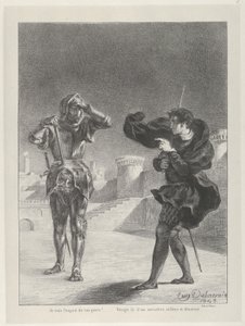 Ghost on the Terrace, 1843, 1843. tekijältä Eugène Delacroix