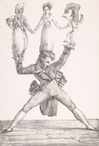 Italialainen teatteri, 1821, 1821. tekijältä Eugène Delacroix