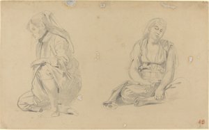 Algerin naiset tekijältä Eugène Delacroix