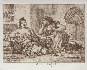 Algerin naiset tekijältä Eugène Delacroix