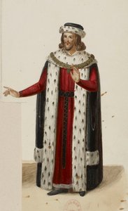 Enguerrand de Marignyn puku (La Tour de Nesle, 1832) (rajattu) (cropped) tekijältä Eugène Du Faget