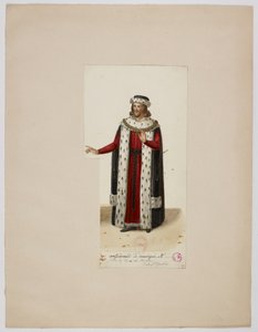 Enguerrand de Marignyn puku (La Tour de Nesle, 1832). tekijältä Eugène Du Faget