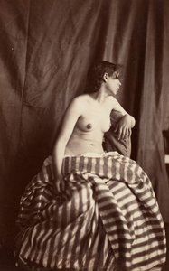 [Nude Study], 1853-54. tekijältä Eugène Durieu