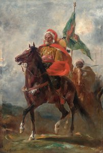Orientalistinen päällikkö hevosen selässä, 1863 tekijältä Eugène Fromentin