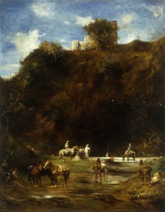 Arabit lepäämässä, 1874 tekijältä Eugène Fromentin