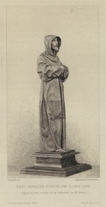 Alonzo Cano -yhtiön puinen kuva Assisi tekijältä Eugène Gaujean