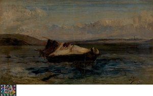 Pieni vene tekijältä Eugene Isabey