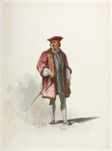 Btv1b84558104 14 - Saint-Saëns - Henry VIII - Maquettes de costumes - Lacoste - 14. puku tekijältä Eugene Lacoste