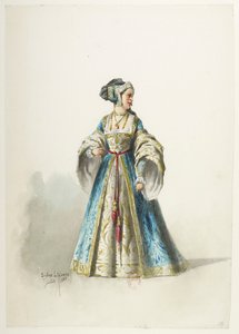 Btv1b84558104 18 - Saint-Saëns - Henry VIII - Maquettes de costumes - Lacoste - 18th Costume (18. puku) tekijältä Eugene Lacoste