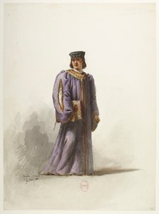 Btv1b84558104 32 - Saint-Saëns - Henrik VIII - Pukumallit - Lacoste - 32. Kirjuri lääkärin puvussa tekijältä Eugene Lacoste