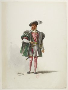 Btv1b84558104 54 - Saint-Saëns - Henry VIII - Maquettes de costumes - Lacoste - 54. Costume tekijältä Eugene Lacoste