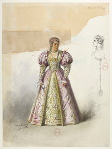 Btv1b84558104 62 - Saint-Saëns - Henrik VIII - Pukumallit - Lacoste - 62. Anne Boleyn Boleynin kanssa collette tekijältä Eugene Lacoste