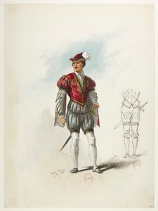 Btv1b84558104 66 - Saint-Saëns - Henrik VIII - Maquettes de costumes - Lacoste - 64. puku tekijältä Eugene Lacoste