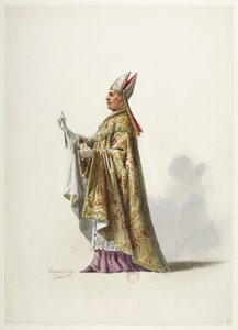 Saint -Saëns - Henrik VIII - Maquettes de puvut - Lacoste - 8. Puku tekijältä Eugene Lacoste