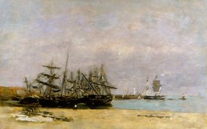 Portrieux - Hukkuneet alukset tekijältä Eugene Louis Boudin