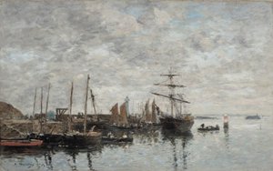 Portrieux, satama tekijältä Eugene Louis Boudin