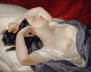 Nukkuva italialainen nainen, 1840-luku
