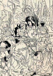 Jeanne DArc Orleansissa vuonna 1895 tekijältä Eugene Grasset