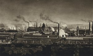 Saksa, Kruppin terästehdas (m/w kuva) tekijältä European Photographer
