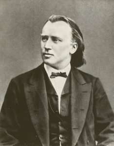Johannes Brahms, muotokuva, noin 1876 (s/w-kuva). tekijältä European Photographer