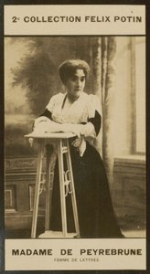 Madame Georges De Peyrebrune, kirjainten nainen tekijältä European Photographer