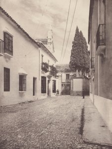 Pres-taloja Calle de Gamerosissa, Ronda (s/w-kuva) tekijältä European Photographer