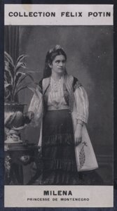 Milena, Montenegron prinsessa (1847) (valkoinen kuva) tekijältä European Photographer