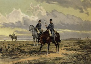 Ratsuväen etumatka (chromolitho) tekijältä European School