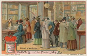 Moderni kirjakauppa (1900-luvun alku) tekijältä European School