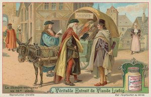Matkustava kirjakauppias 1500-luvulla tekijältä European School