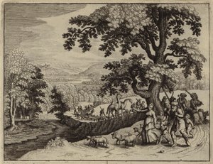 Abraham comença el seu viatge a Canaan (gravat) finlandès tekijältä European School