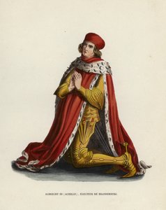 Albrecht III, Akhilleus, Brandenburgin vaaliruhtinas (värillinen kaiverrus) tekijältä European School