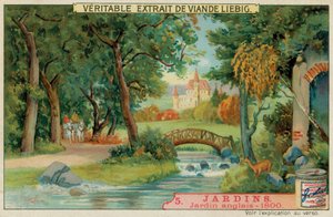 Englantilainen puutarha 1800-luvulta tekijältä European School