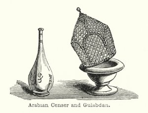 Arabian Censer ja Gulabdan (kaiverrus) tekijältä European School