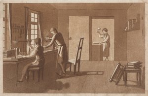 Kirjansitoja (litografia) tekijältä European School