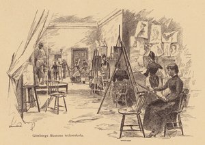 Göteborgin museon piirustuskurssi, Ruotsi (kaiverrus) tekijältä European School