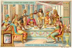 Juhla muinaisen Egyptin faaraoiden alla (chromolitho) tekijältä European School
