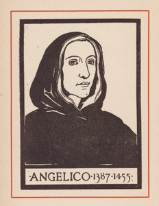 Fra Angelico, italialainen renessanssitaiteilija (litografia) tekijältä European School