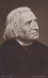 Franz Liszt, unkarilainen säveltäjä (litografia) tekijältä European School