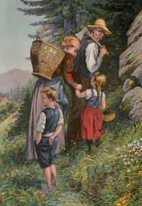 Grimmin tarinat: Hansel ja Grethel (chromolitho): Hansel ja Grethel (chromolitho) tekijältä European School