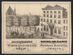 Hotel Trade Card (kaiverrus) tekijältä European School