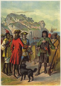 Kuvitus Robinson Crusoe -teokseen (värilitro) tekijältä European School