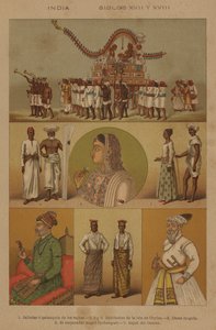 Intia, 1600- ja 1700-luvut (väri litho) tekijältä European School